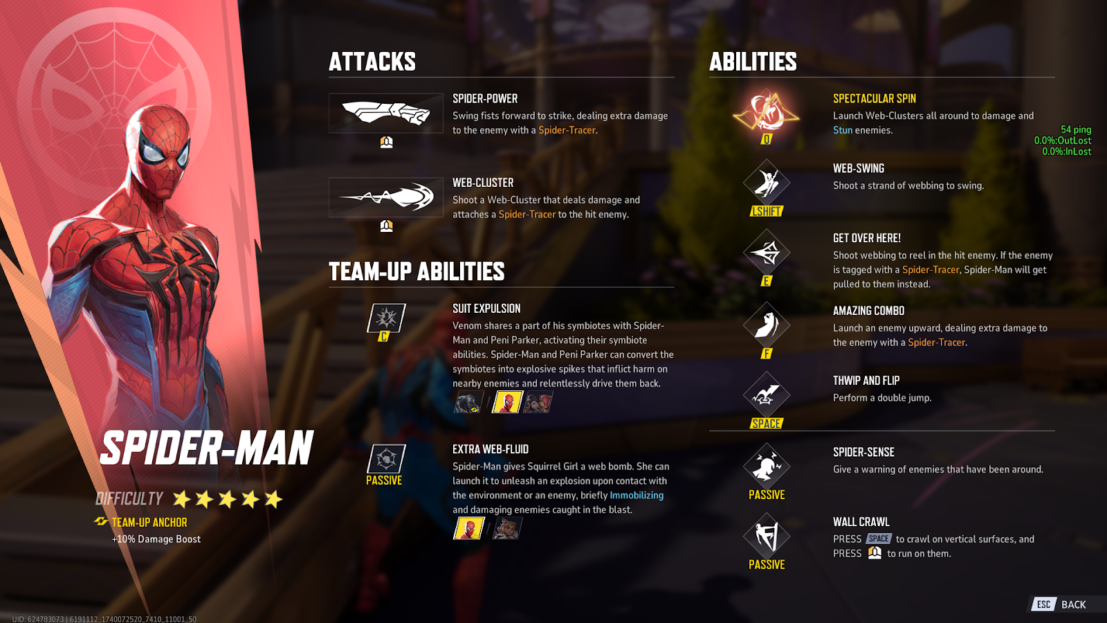 Spider-man’s abilities in Marvel Rivals