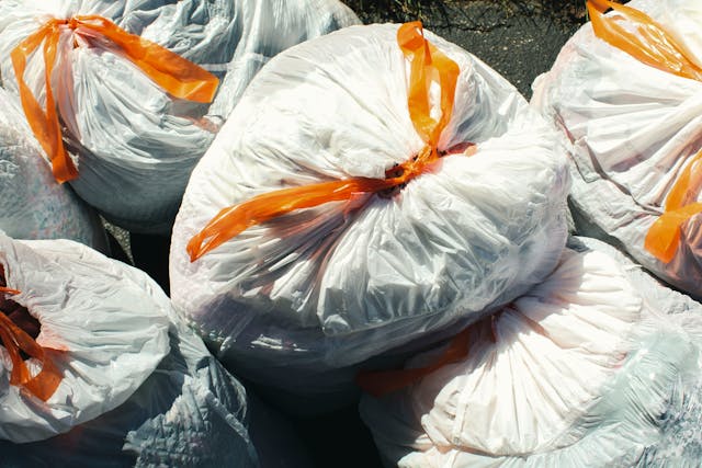 White Garbage bags