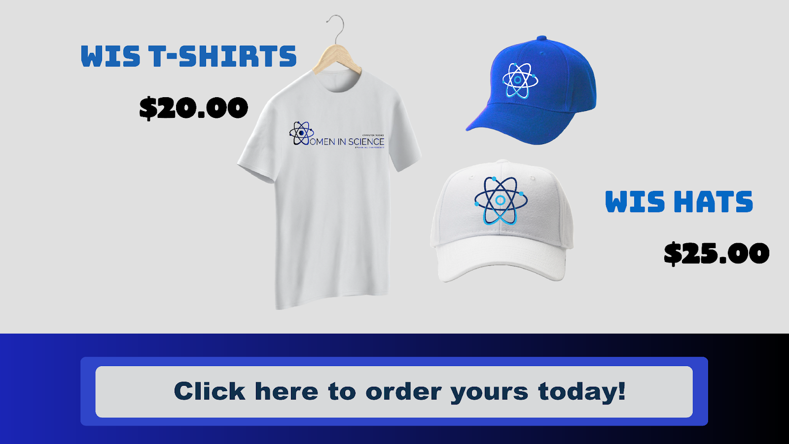 WIS Shirts and Hats Promo