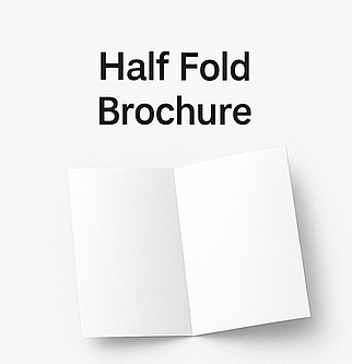 illustration of Half Fold Brochure
