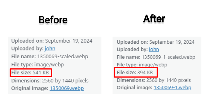 image optimization comparison