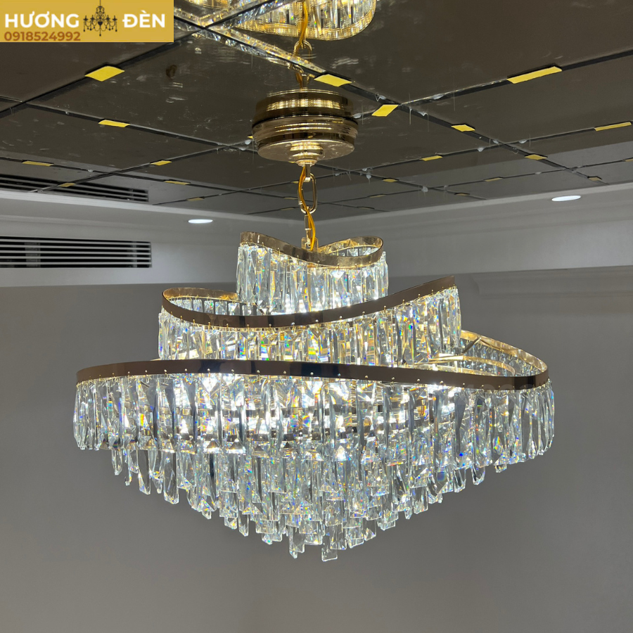 Đèn chùm pha lê thả trần trang trí TPL 691