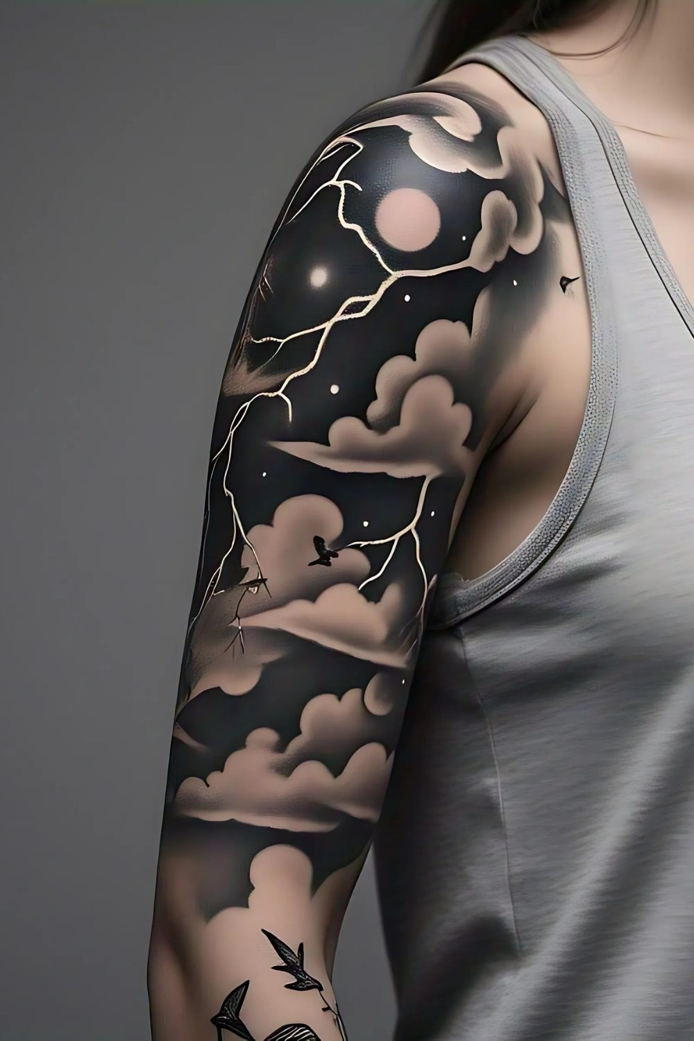 Cloud Tattoo as a Sleeve