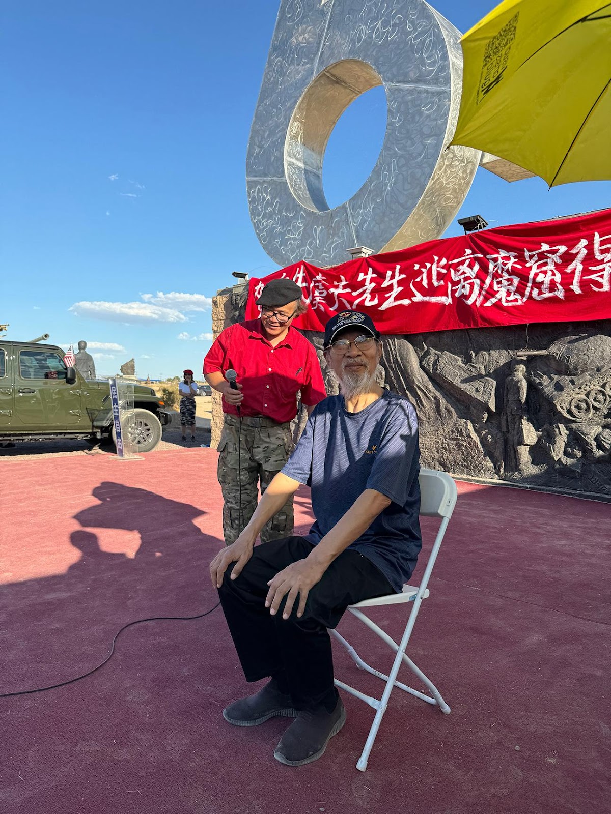 本次活动中的陈维明(左)与朱虞夫(右)(李光芒拍摄、提供)