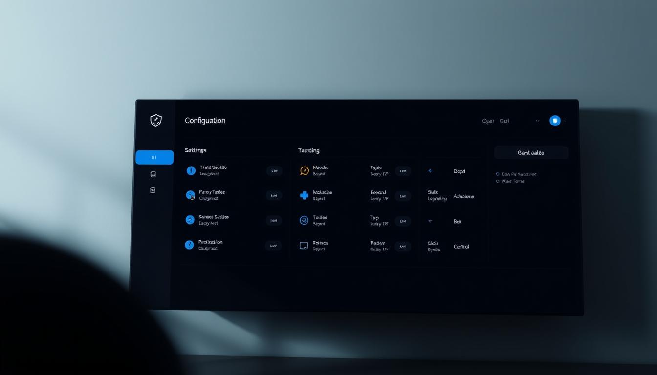 configuración de seguridad