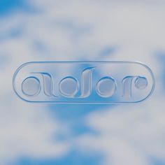 This contain:an image of the word ADOR  in front of some clouds