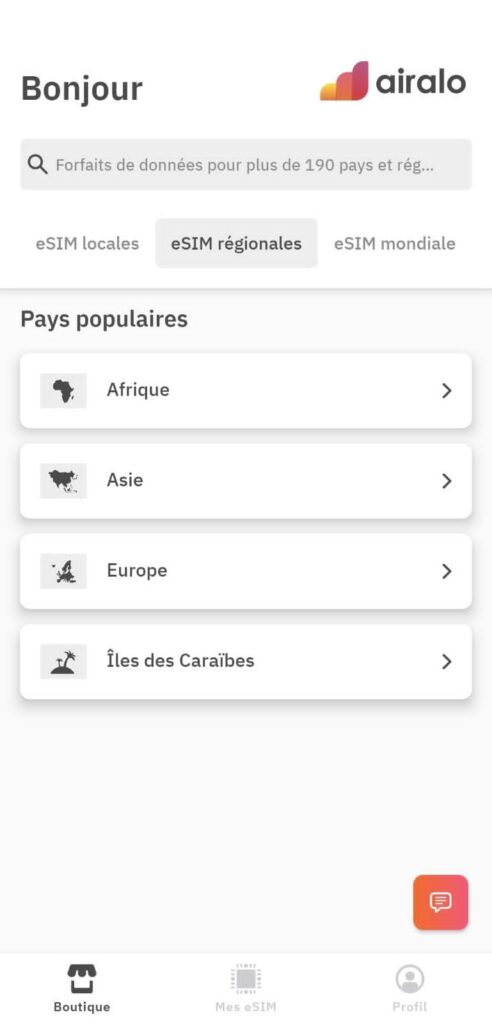 Comment acheter l’eSIM Airalo ?
