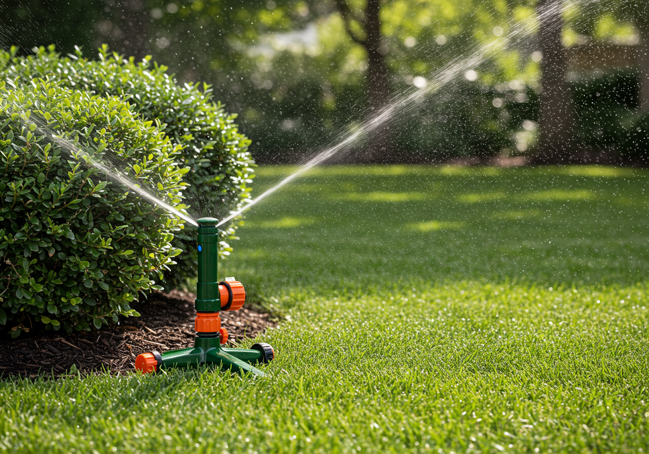 Rain Bird Irrigation System in charming Garden