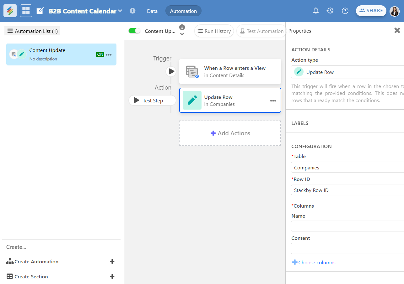Set up Automations to receive Slack or email reminders.