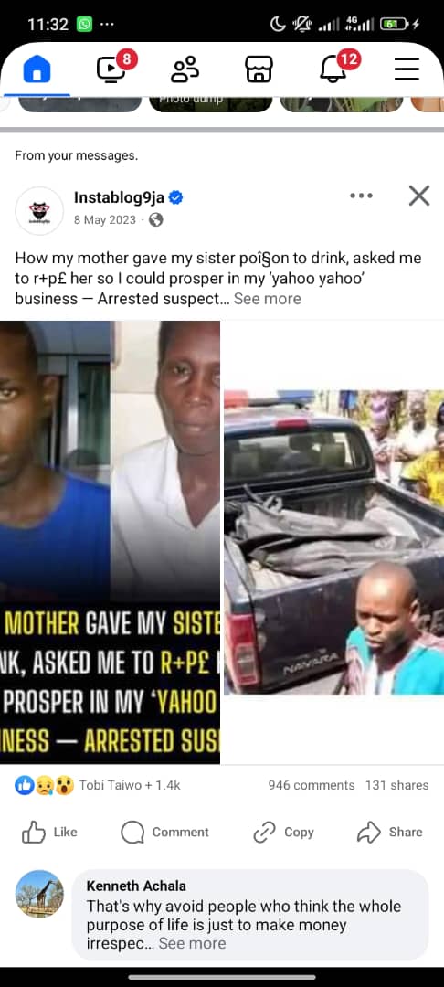 Misleading! Instablog9ja’s viral images on ritual killing, old