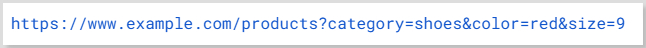 URL paramter example