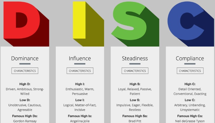 Cs personality type in DiSC test