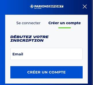 Parions Sport Remplissez le formulaire