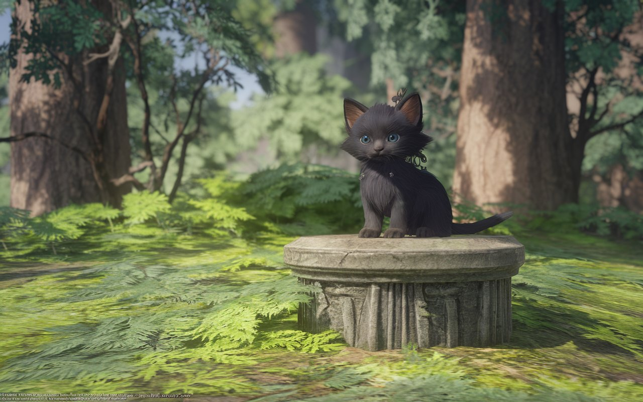 Black Kitten Lunala Doli FFXIV