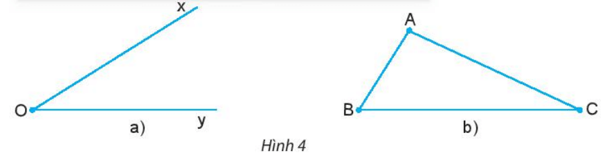 BÀI 7: SỐ ĐO GÓC. CÁC GÓC ĐẶC BIỆT1. Thước đo góc2. Cách đo góc. Số đo gócBài 1: Dùng thước đo góc, xác định số đo của góc xOy cho trước.- Bước 1: Ta đặt thước đo góc sao cho tâm của thước trùng với đỉnh O của góc.- Bước 2: Xoay thước sao cho một cạnh của góc (chẳng hạn, cạnh Oy) đi qua vạch 0 của thước và thước chồng lên phần trong của góc như Hình 2.- Bước 3: Xác định xem cạnh còn lại của góc (cạnh Ox) đi qua vạch chỉ số nào trên thước đo góc, ta sẽ được số đo của góc đó.Giải nhanh:Góc xOy = 130oBài 2: Cho góc xOy như hình vẽ. Em hãy dùng thước đo góc đo góc xOy.Giải nhanh:Góc xOy = 45*Bài 3:– Mỗi góc trong Hình 3 có số đo là bao nhiêu?- Dùng thước đo góc để xác định số đo các góc trong Hình 4.Giải nhanh:- Mỗi góc trong Hình 2 có số đo là:a) 40∘                    b) 135∘c) 90∘                    d) 180∘- Số đo của các góc trong Hình 4: HS thực hành đo4. Các góc đặc biệtBài 1: Hãy đo các góc dưới đây và so sánh số đo của chúng với 90°.Giải nhanh:a) nBm = 90∘b) pCq < 90∘c) xAy > 90∘5. Bài tập