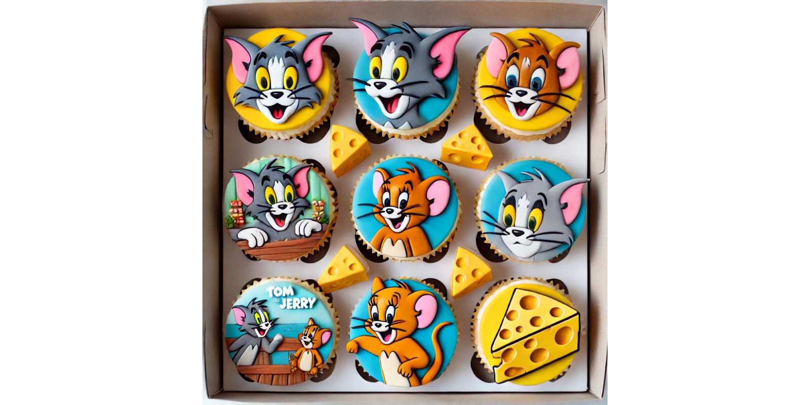 Mini Tom and Jerry Cupcakes