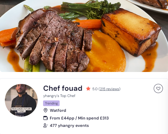 Chef Fouad’s diet catering UK 