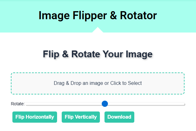 Flip & Rotate Image Tool