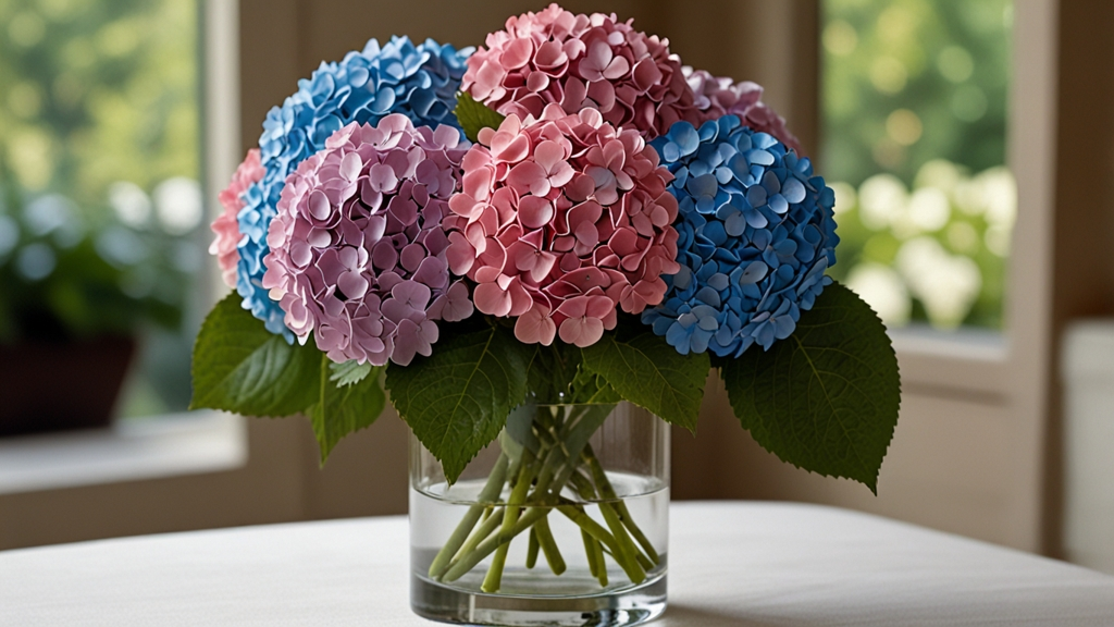 hydrangea flowers arrangement useslist​