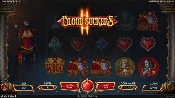 bloodsuckers 2 online slot screenshot