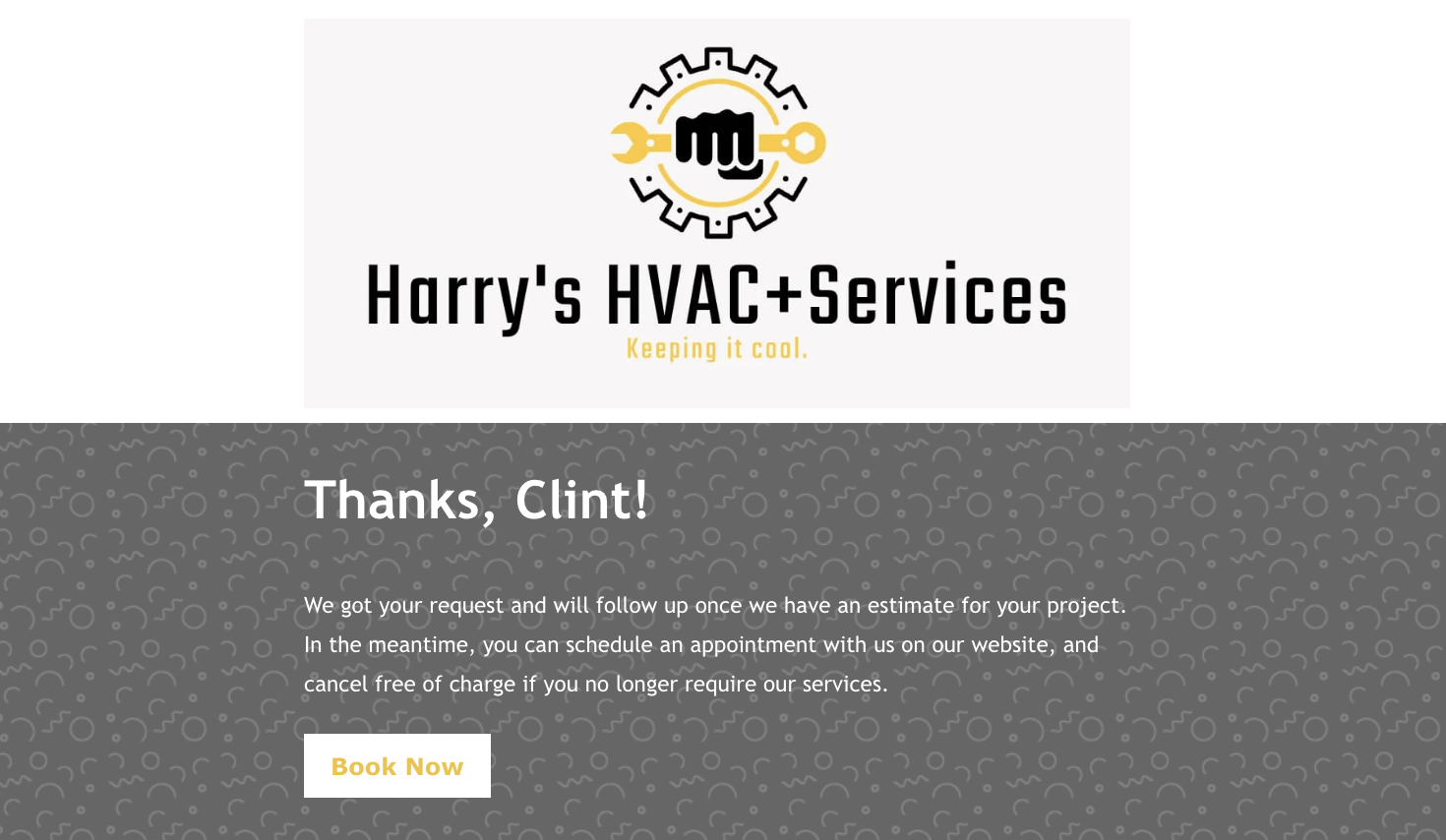 hvac marketing email example for requesting a quote