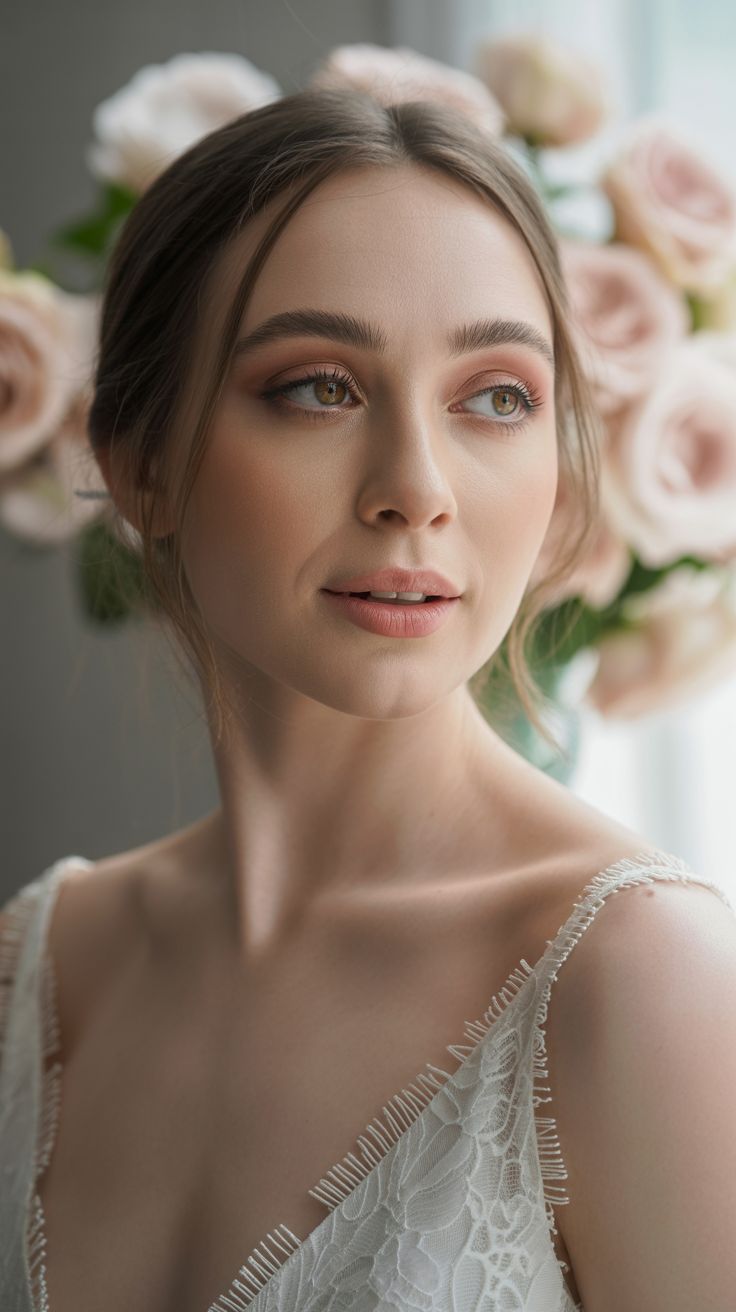 Soft Wedding Makeup for Brown Eyes Natural Looks