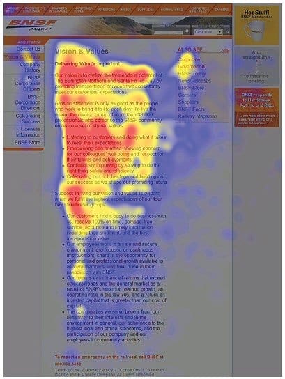 capture d'ecran d'un texte et d'un halo rouge qui le surligne