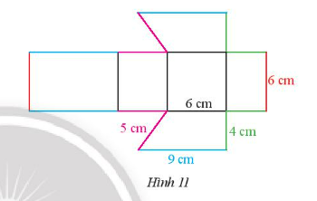 CHƯƠNG 3. HÌNH HỌC TRỰC QUAN CÁC HÌNH KHỐI TRONG THỰC TIỄNBÀI 3: HÌNH LĂNG TRỤ ĐỨNG TAM GIÁC -  HÌNH LĂNG TRỤ ĐỨNG TỨ GIÁC1. HÌNH LĂNG TRỤ ĐỨNG TAM GIÁC, HÌNH LĂNG TRỤ ĐỨNG TỨ GIÁC Bài 1: Hình nào sau đây có:a) các mặt bên là hình chữ nhật và hai đáy là hình tam giác?b) các mặt bên là hình chữ nhật và hai đáy là hình tứ giác? Đáp án chuẩn: a) hình cb) hình a và hình d.Thực hành 1: Quan sát hình lăng trụ đứng tam giác trong Hình 3.a) Hãy chỉ ra các mặt đáy và mặt bên của lăng trụ đứng tứ giác.b) Cạnh bên AE bằng cạnh nào? Đáp án chuẩn: a) Mặt đáy: ABCD, EFGH; Mặt bên: ABFE; ADHE; CDHG; BCGFb) BF; CG; DH.Vận dụng 1: Hộp kẹo socola (Hình 4a) được vẽ lại như hình 4b có dạng hình lăng trụ đứng. Hãy chỉ rõ mặt đáy, mặt bên, cạnh bên của hình lăng trụ đó. Đáp án chuẩn: Mặt đáy: ABC; MNPMặt bên: ABNM; BCPN; ACPM2. TẠO LẬP HÌNH LĂNG TRỤ ĐỨNG TAM GIÁC VÀ HÌNH LĂNG TRỤ ĐỨNG TAM GIÁCThực hành 2: Tạo lập hình lăng trụ đứng tam giác có kích thước ba cạnh đáy là 2 cm, 3 cm, 4 cm và chiều cao 3,5 cm theo hướng dẫn sau:Vẽ ba hình chữ nhật với kích thước như Hình 5a.Gấp các cạnh BN và CP sao cho cạnh AM trùng với A’M’, ta được hình lăng trụ đứng tam giác ABC.MNP (Hình 5b). Đáp án chuẩn: HS tự thực hiện các bước trong sách dưới sự hướng dẫn của GV.Thực hành 3: Tạo lập hình lăng trụ đứng có đáy là hình vuông cạnh 3 cm và chiều cao 5cm. Đáp án chuẩn:Cắt miếng bìa như hình vẽ rồi gấp theo đường nét đứt, ta được hình lăng trụ đứng có đáy là hình vuông.  Vận dụng 2: Tạo lập hình lăng trụ đứng có đáy là tam giác đều cạnh 3 cm và chiều cao 4 cm. Đáp án chuẩn: Bước 1: Vẽ 3 hình chữ nhật với kích thước 4 cm x 3 cmBước 2. Gấp cạnh BN và CP sao cho cạnh AM trùng với cạnh A M', ta được hình lăng trụ đứng tam giác ABC.MNP.BÀI TẬP