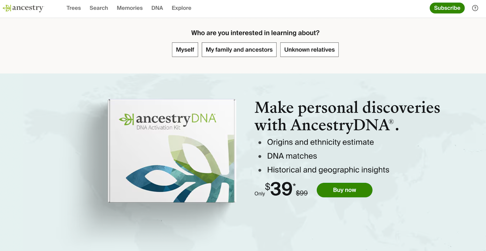 Ancestry DNA Kit and Family History Book