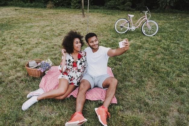 Capturing Memories: The Fun of a Picnic Selfie with Your Partner