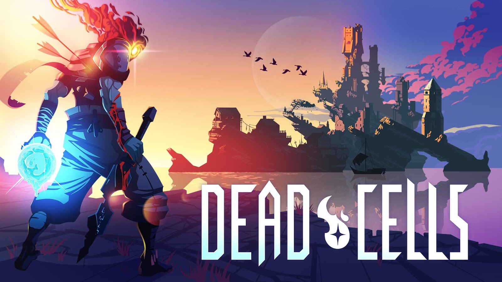 The Official Picture of Dead Cells featuring its main character, One of video games to play on Chromebook 