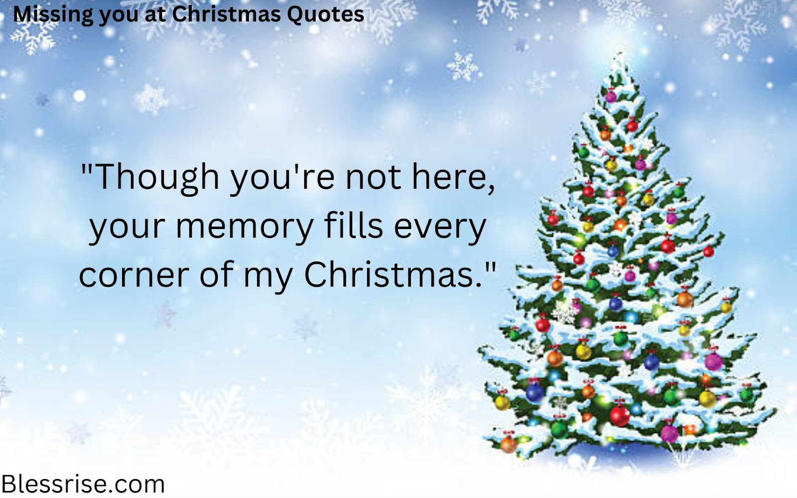 Missing you at Christmas