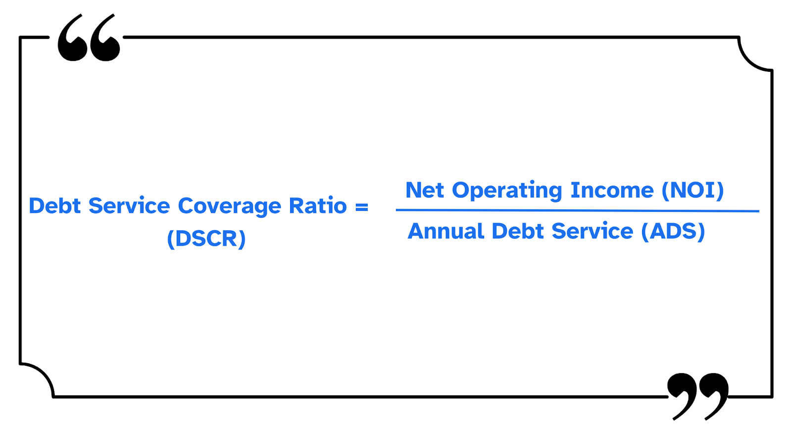 PICTURE SHOWING FORMULA OF DSCR