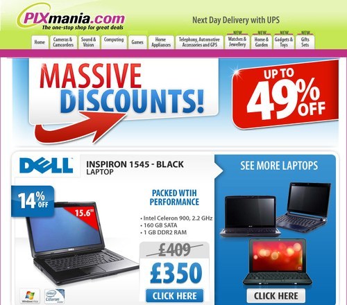 Newsletter Pixmania