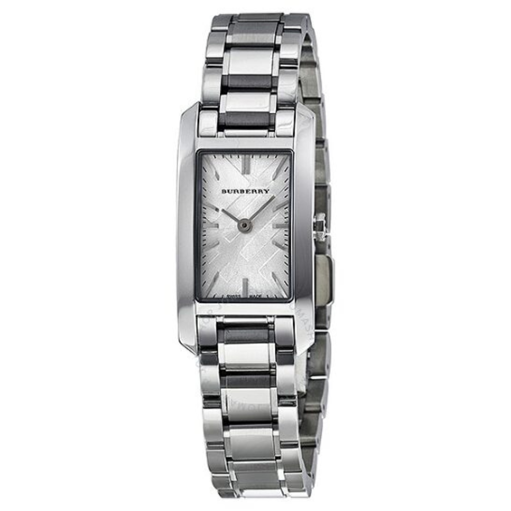Burberry Heritage Silver Dial Stainless Steel Ladies Watch BU9500