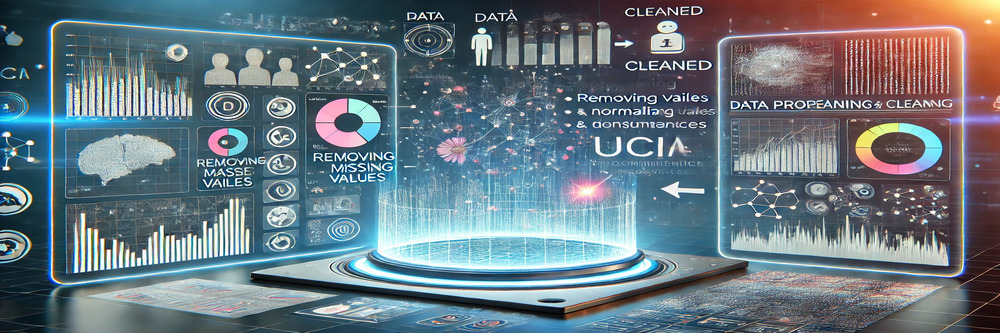 Visual of data cleaning and preprocessing with UCI datasets.