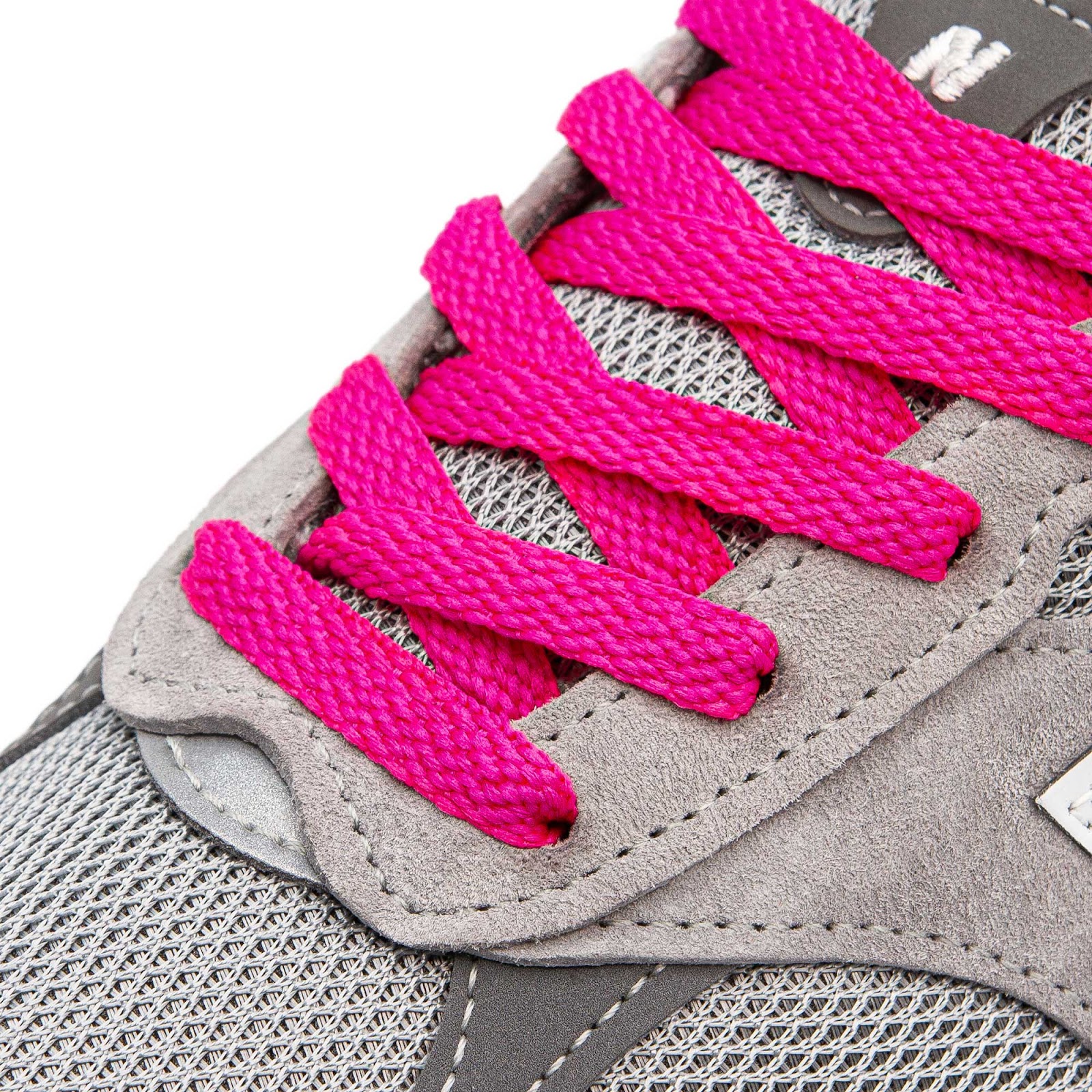 Pink flat laces