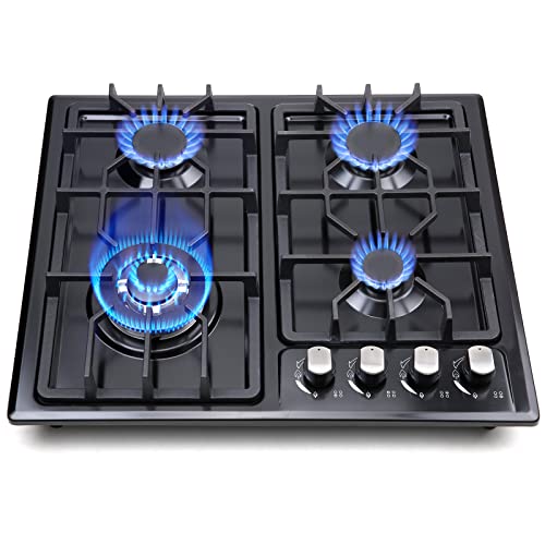 FORIMO Gas Cooktop 22Inch，Built in Gas Cooktop 4 Burners Stainless ...