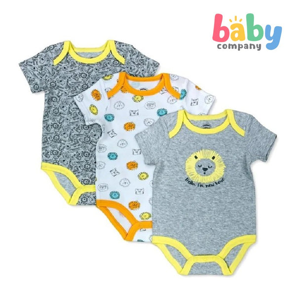 Mother's Choice 3 pcs Bodysuit Set - Lion Here