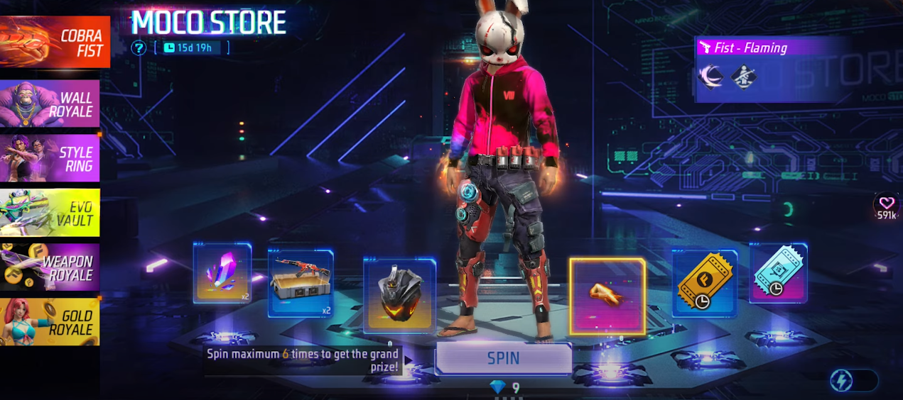 Free Fire’s Latest Moco Store Event:  How to Get Cobra Fist & More!
