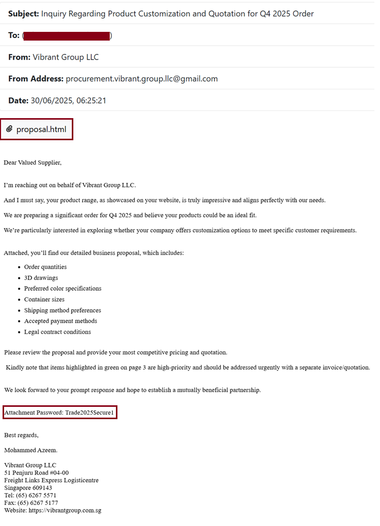HTML smuggling - Octalyn Stealer