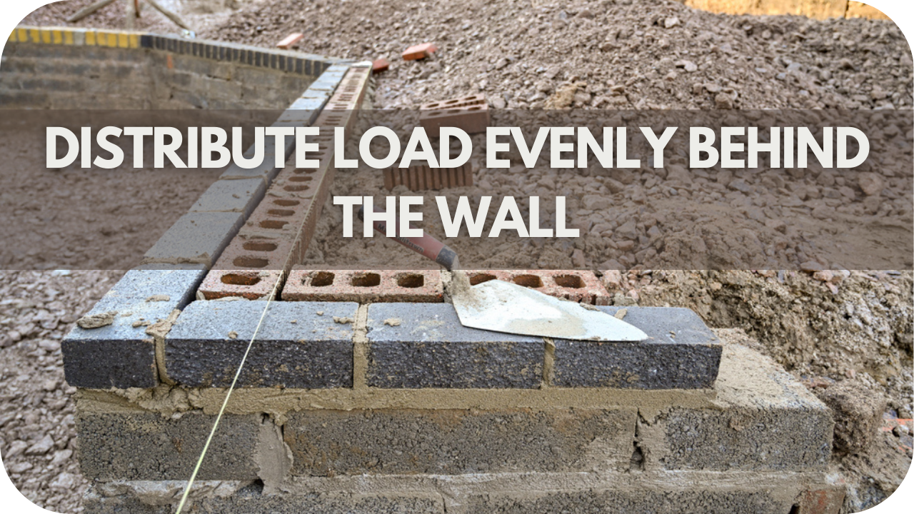 Distribute Load Evenly Behind the Wall