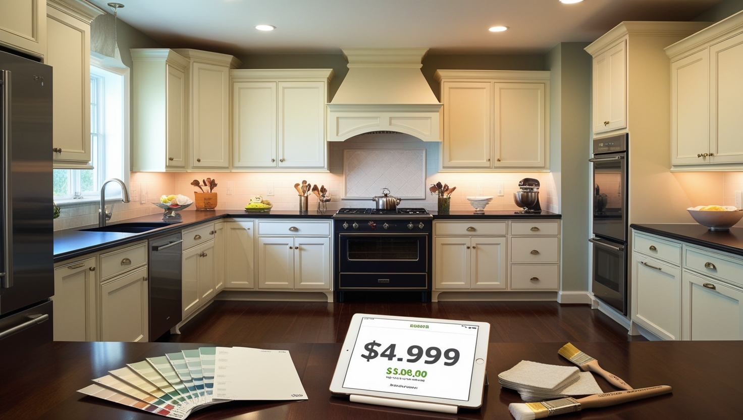 cost to repaint kitchen cabinets