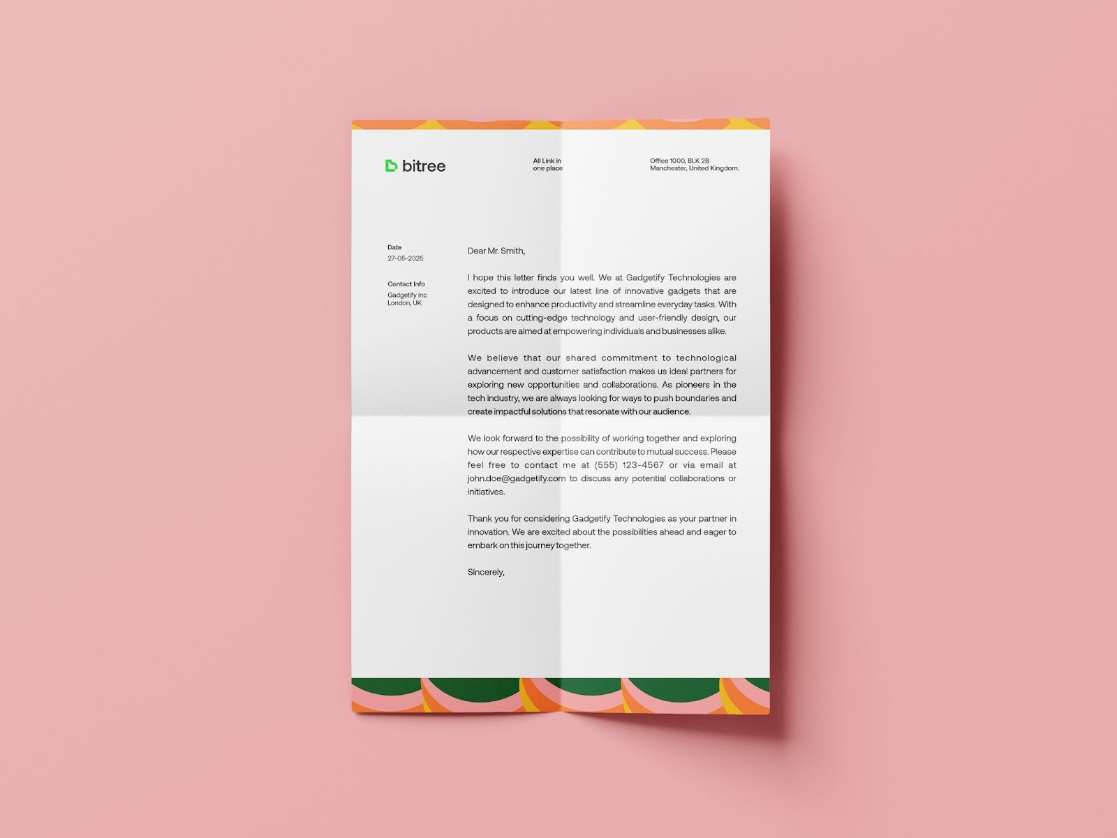 Image from the Streamlined Branding for Bitree’s Link Management Platform article on Abduzeedo