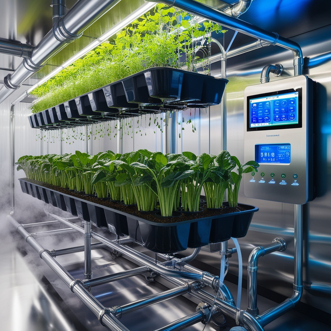 Aeroponics system automation and control