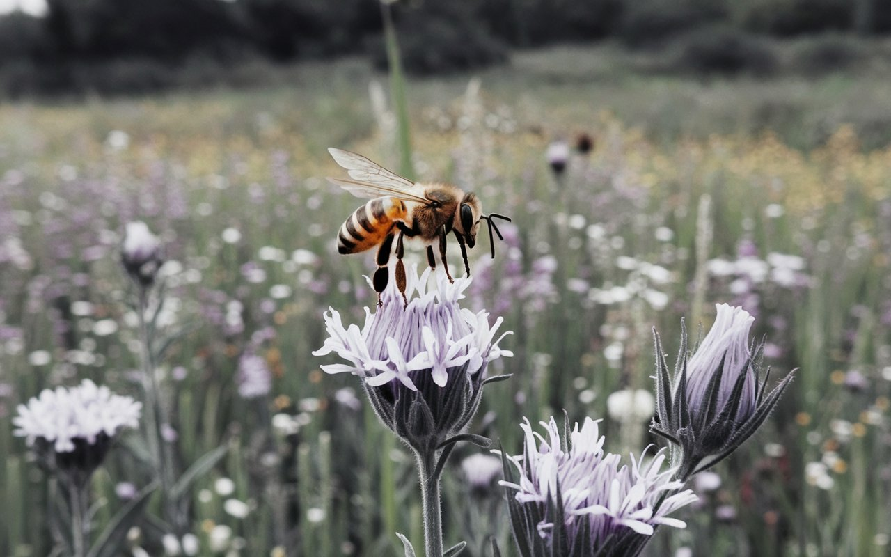 A worker bee has a Mass of 0.00011 .