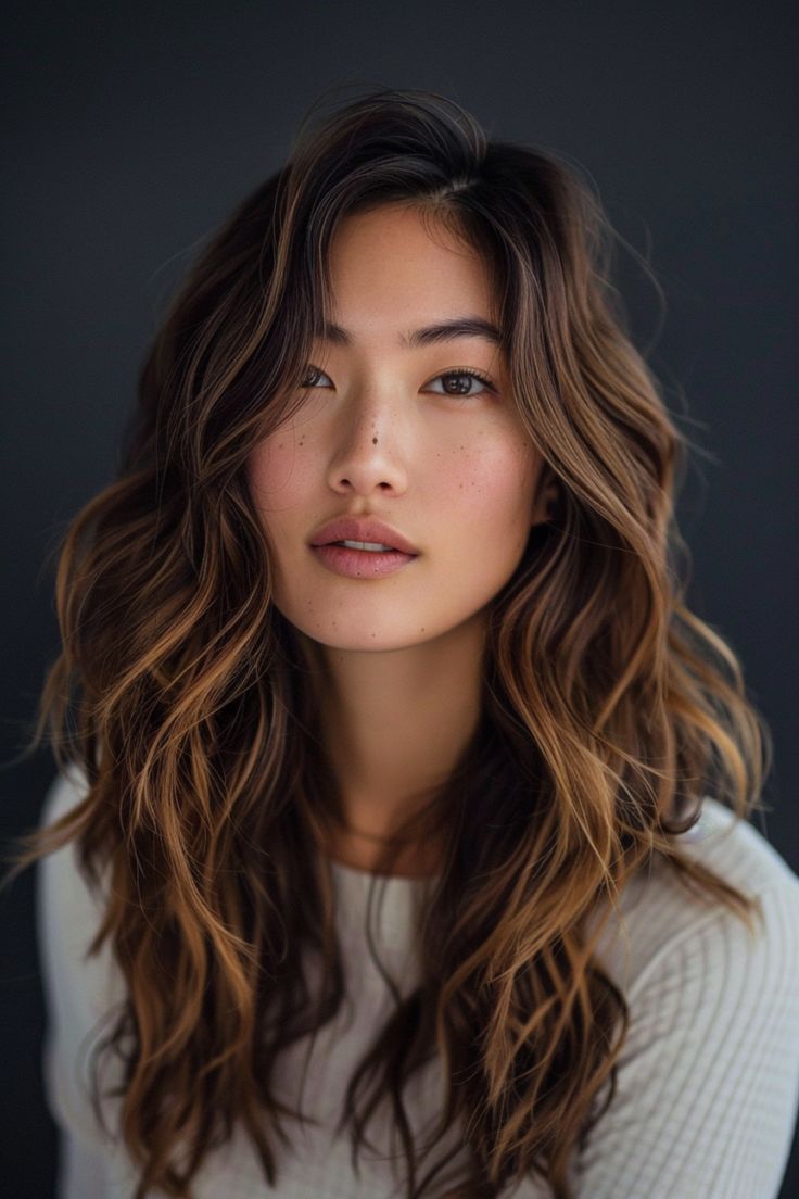 Brown and Caramel Balayage