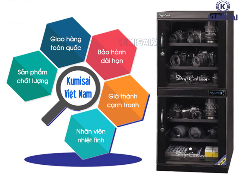 Mua tủ chống ẩm 200L chất lượng tại Kumisai.vn