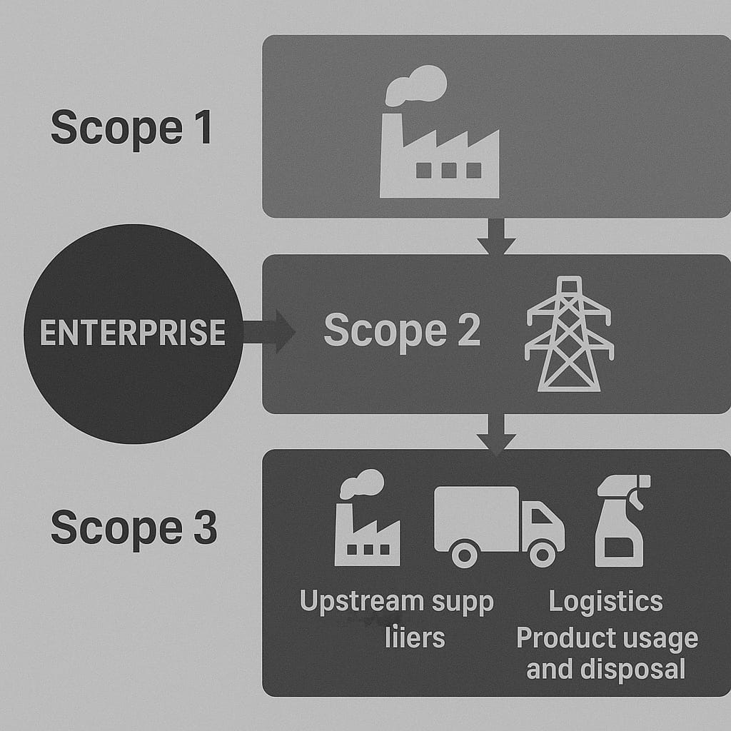 Scope 1, 2, and 3 Emissions Visual