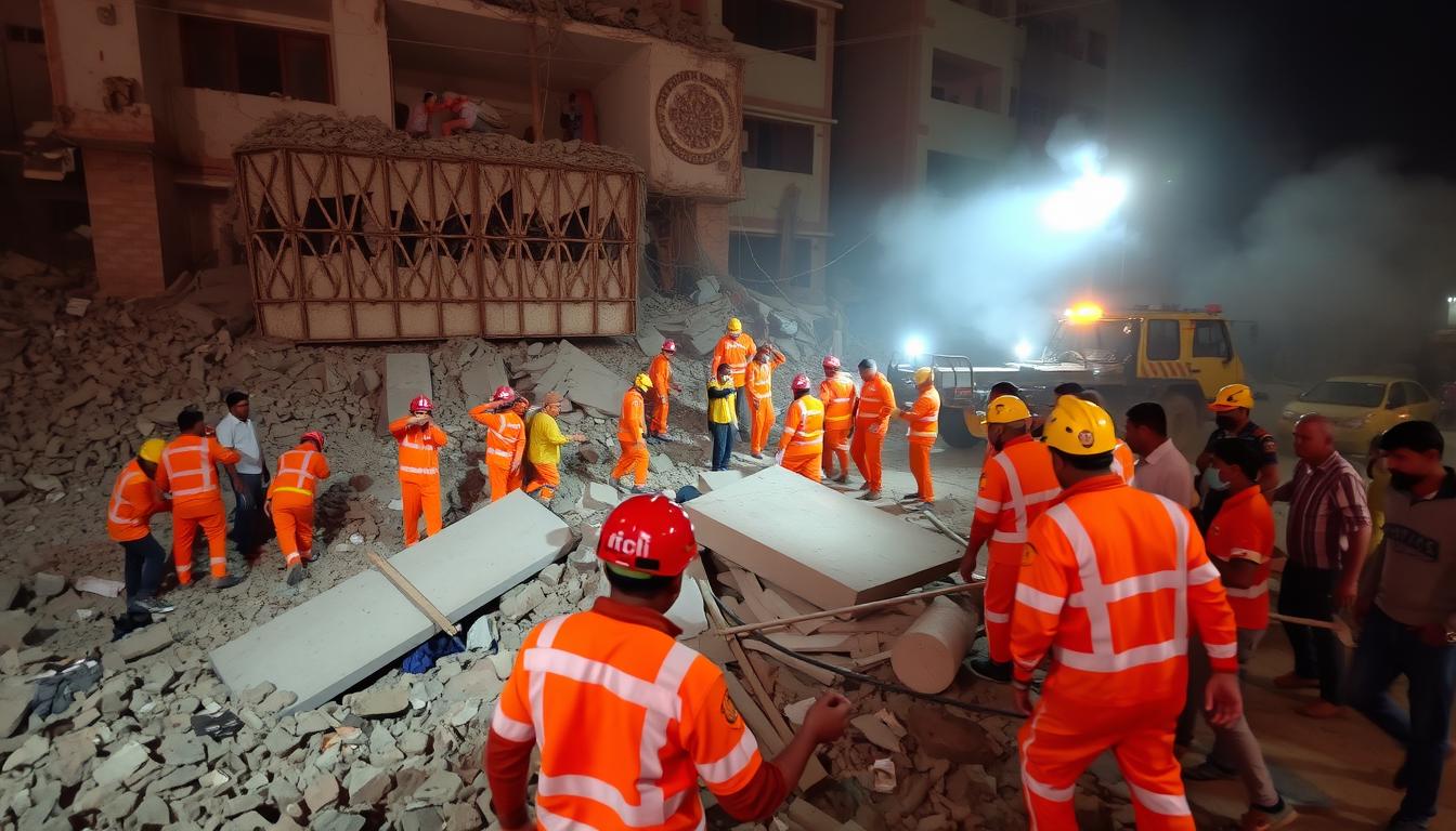 2 Dead, Many Feared Trapped For 17 Hours After Mohali Building Collapse